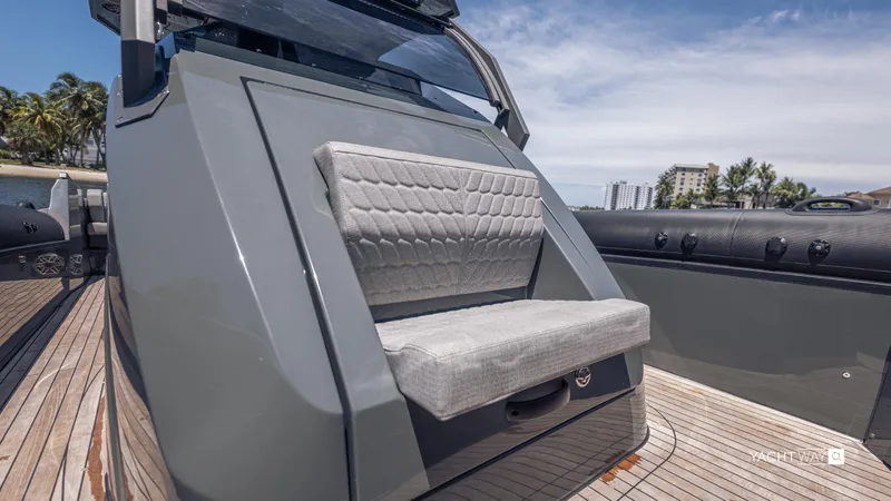 Slide: The Image of Luxury seating on 2025 Skipper-BSK 38NC yacht, featuring sleek design and modern materials. - 27