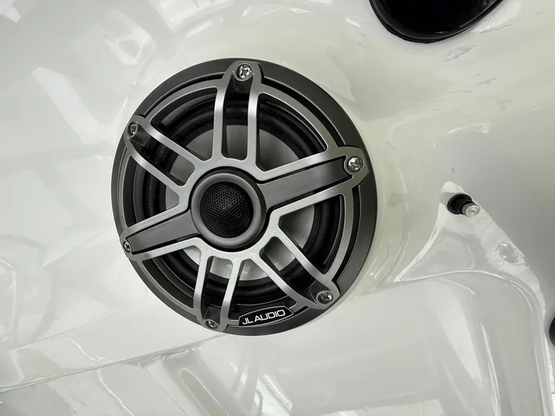 Slide: The Image of Speaker on 2026 Sea Hunt Gamefish 28 Coffin Box boat, featuring JL Audio design. - 21