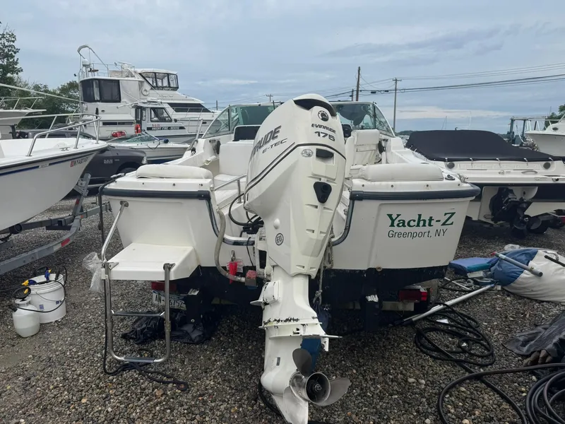 Slide: The Image of 1997 Boston Whaler 20 Dauntless boat with Evinrude 175 engine, Greenport, NY. - 21