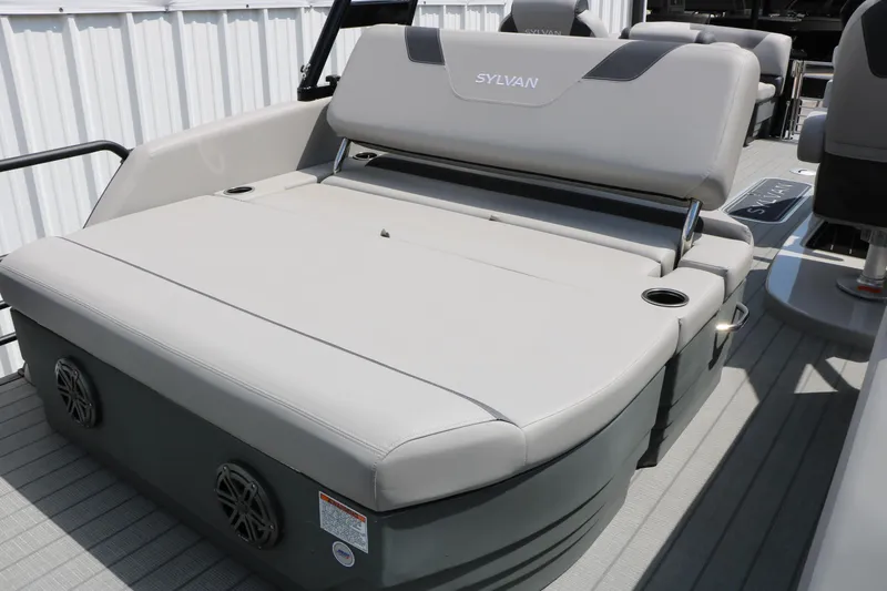 Slide: The Image of 2025 Sylvan L3 CLZ DH boat with spacious seating and modern design. - 22