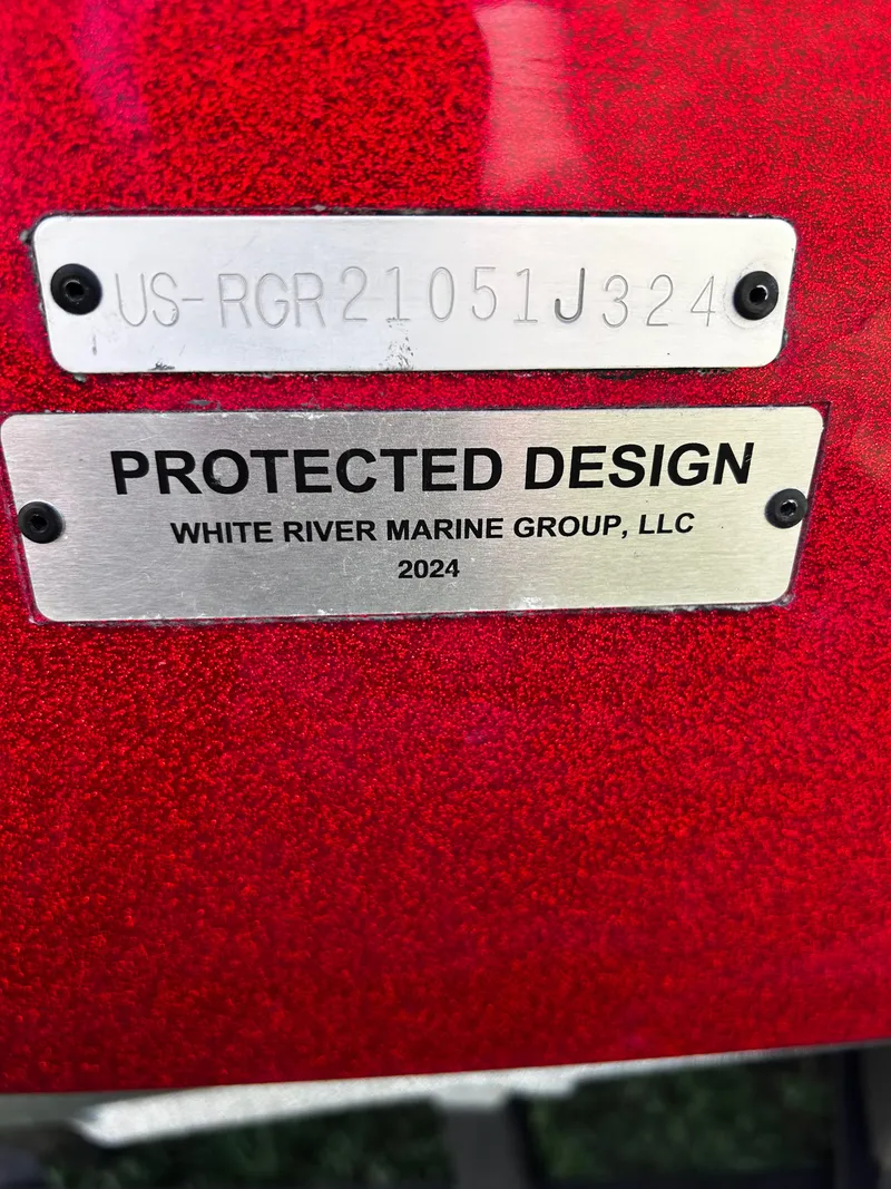 Slide: The Image of 2024 Ranger Z519 boat with protected design plaque by White River Marine Group. - 15