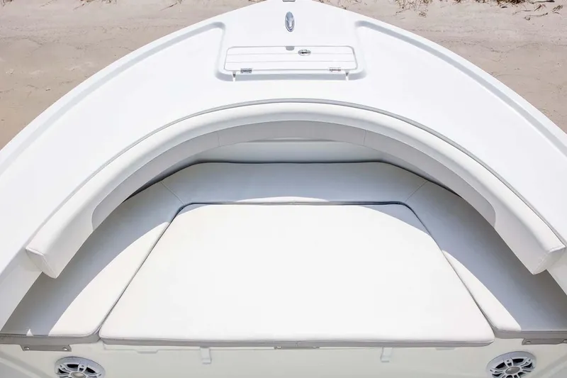 Slide: The Image of Manufacturer Provided Image: 2025 Parker 23SE Center Console boat with cushioned seating area. - 5