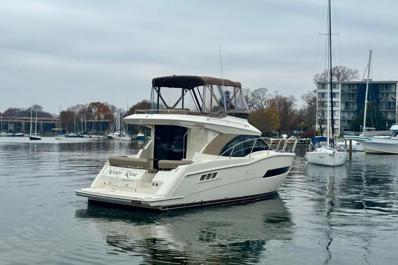 Slide: The Image of 2016 Carver C34 Command Bridge Starboard Quarter - 5