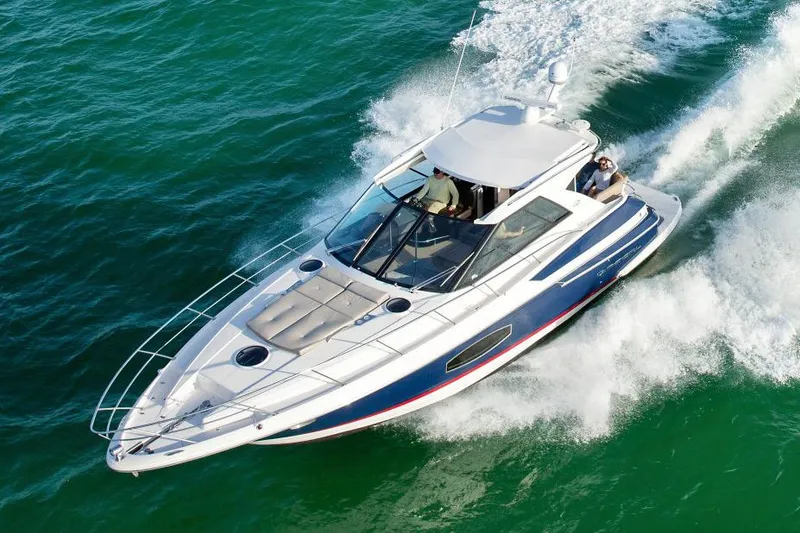 Slide: The Image of Manufacturer Provided Image: 2017 Regal 46 Sport Coupe cruising on open water. - 29