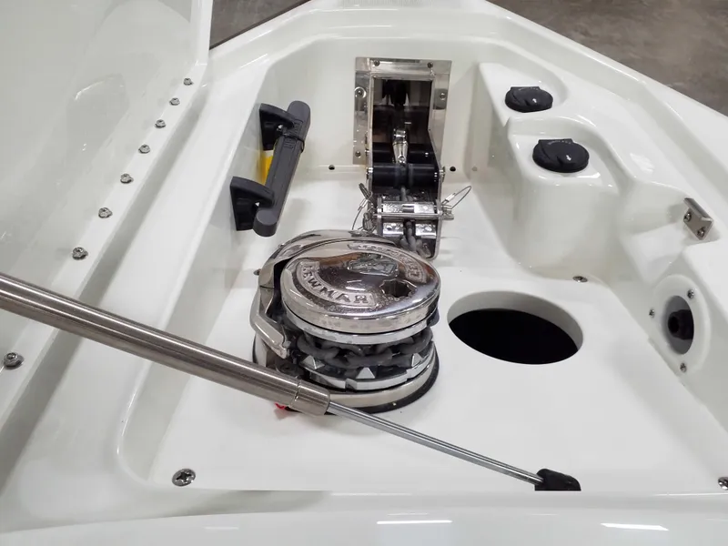 Slide: The Image of 2019 Formula 350 Crossover Bowrider OB anchor system detail. - 33