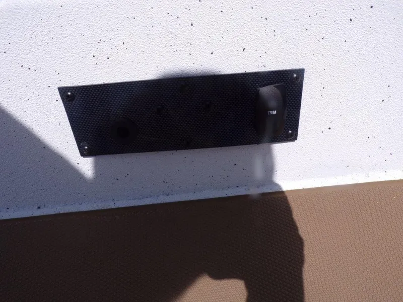 Slide: The Image of Control panel on 2026 Xpress XP20CC boat with trim switch. - 10