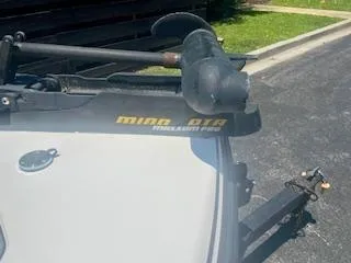 Slide: The Image of 1999 G3 Pro G185 boat with Minn Kota trolling motor on a trailer. - 3