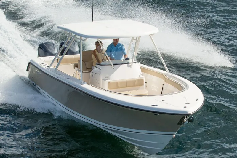 Slide: The Image of Manufacturer Provided Image: 2016 Pursuit S 280 Sport boat cruising on the water. - 27