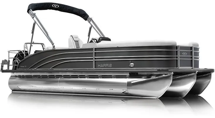 Slide: The Image of 2025 Harris Sunliner 230 pontoon boat with sleek design and modern features. - 20