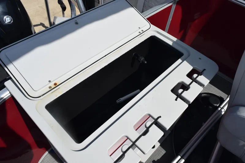 Slide: The Image of Open storage compartment on 2022 Bentley Pontoons 220 Fish N Cruise boat. - 15