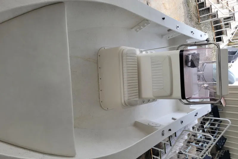 Slide: The Image of 2021 May-Craft 1800 Center Console boat interior with seating and console view. - 4