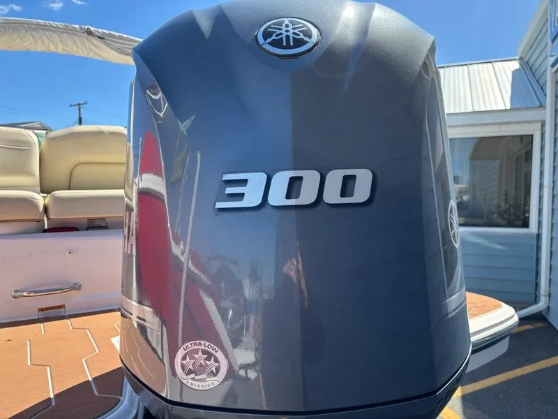 Slide: The Image of 2018 Regal 26 OBX boat with Yamaha 300 outboard motor, ultra-low emission. - 8