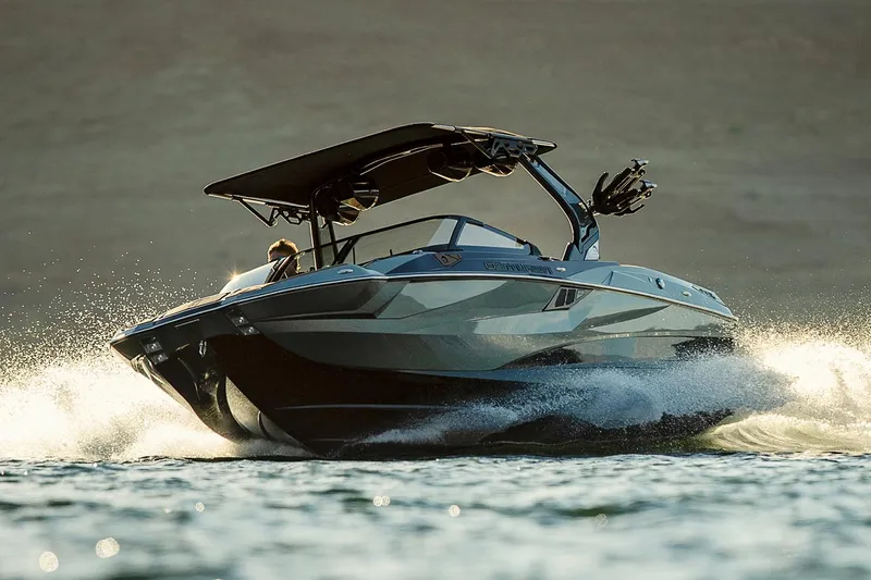 Slide: The Image of Manufacturer Provided Image: 2023 Centurion Fi23 boat speeding on water. - 24