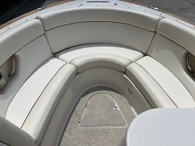 Slide: The Image of 2008 Chris-Craft Launch 28 boat with spacious seating and elegant design. - 12