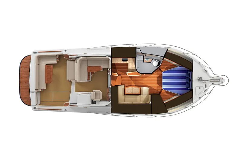 Slide: The Image of Manufacturer Provided Image: Top view layout of 2022 Tiara Yachts 39 Open model. - 26