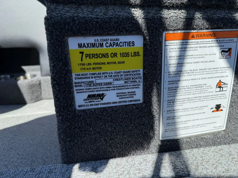 Slide: The Image of Crestliner Super Hawk 1750 w/ 150HP Mercury! 2025 - 6