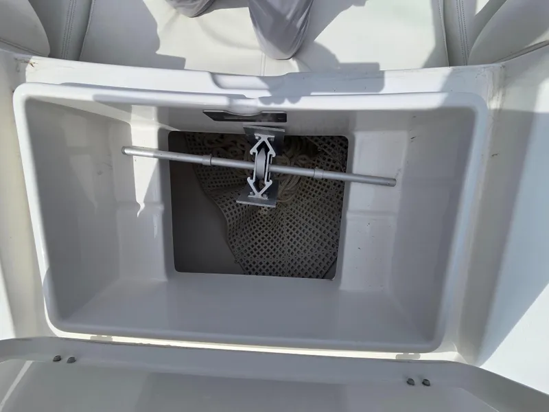 Slide: The Image of Anchor storage compartment on a 2020 Regulator 34 Center Console boat. - 14