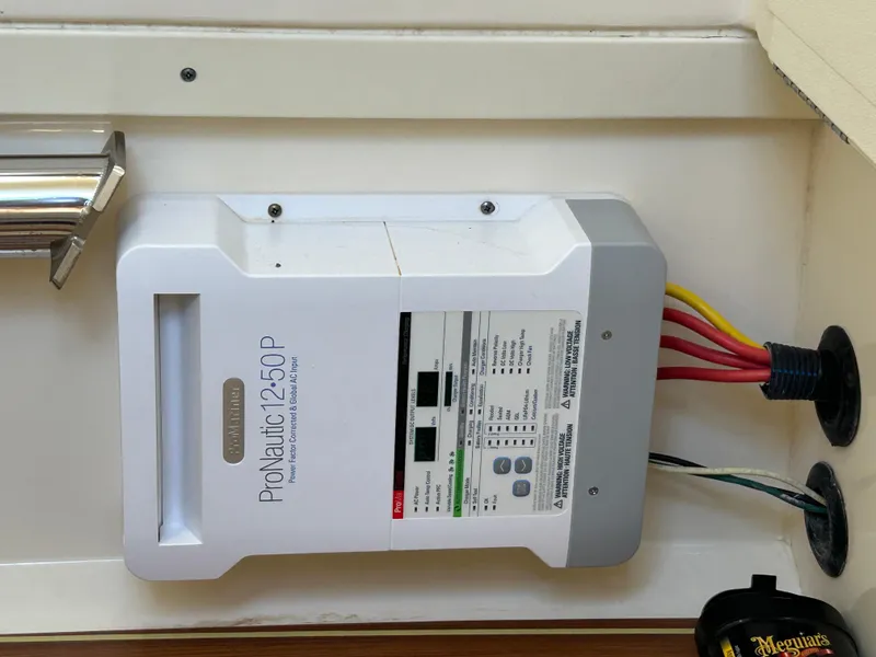 Slide: The Image of ProNautic 1250P marine battery charger installed on a 2018 Scout 275 LXF boat. - 30