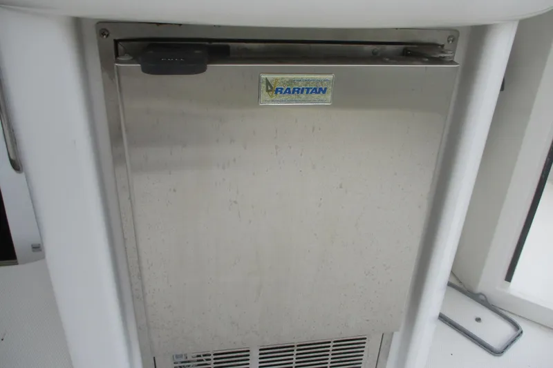 Slide: The Image of Raritan refrigerator on 2006 Carver 466 Motor Yacht, stainless steel finish. - 27