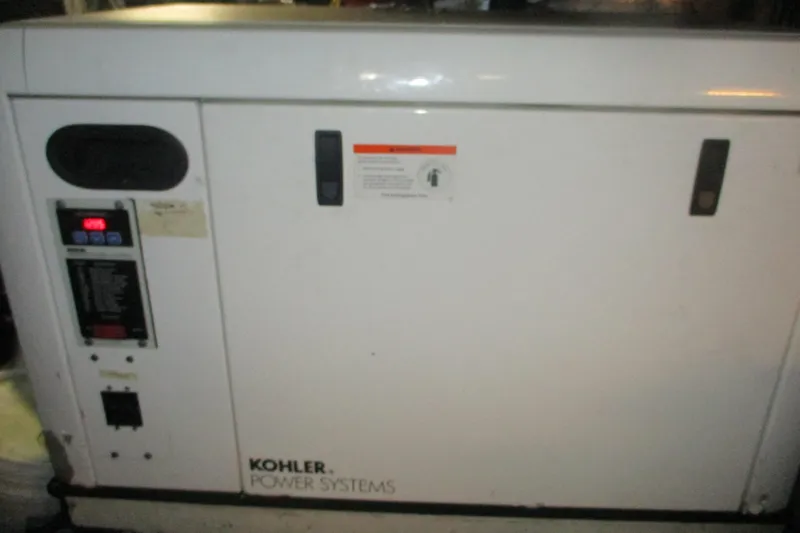 Slide: The Image of Kohler power system in 2006 Carver 466 Motor Yacht engine room. - 60