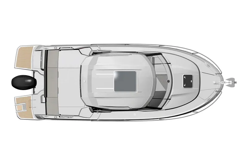 Slide: The Image of Manufacturer Provided Image: Top view of a 2019 Jeanneau NC 795 boat model. - 15