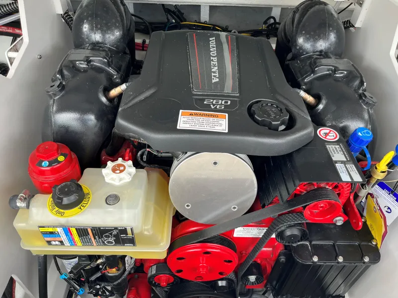 Slide: The Image of Volvo Penta 280 V6 engine in 2025 Crownline 240 SS boat. - 12