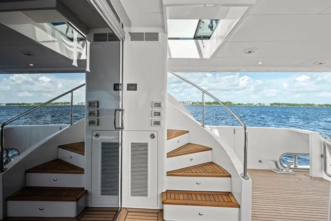 Slide: The Image of Cozy Stairs to Boat Deck - 76