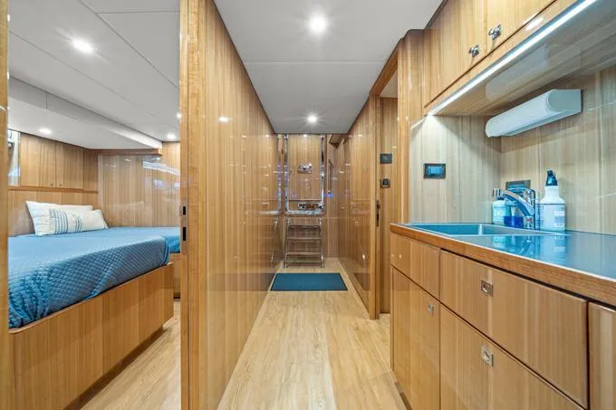 Slide: The Image of Crew Companionway Looking Aft - 83