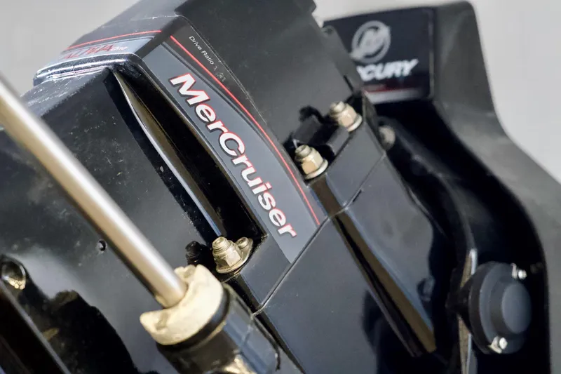 Slide: The Image of Close-up of a 2026 Four Winns H1 MerCruiser engine component. - 14