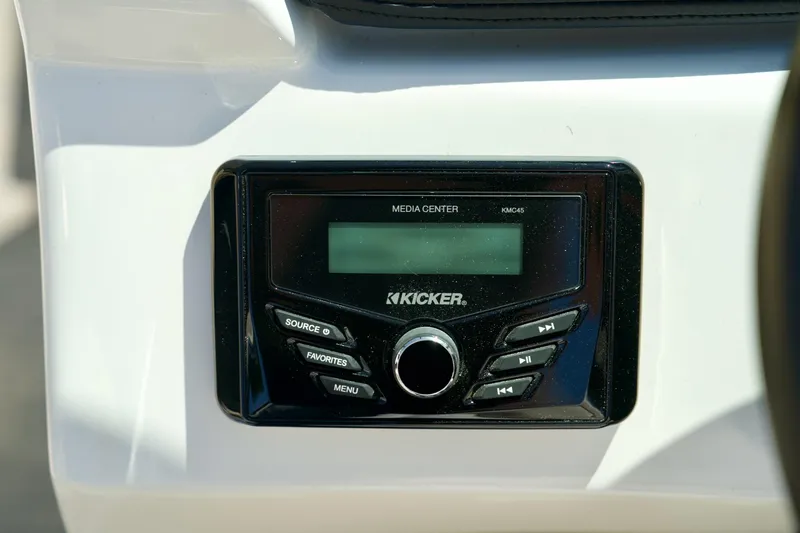 Slide: The Image of Kicker media center in 2026 Four Winns H4 boat dashboard. - 15