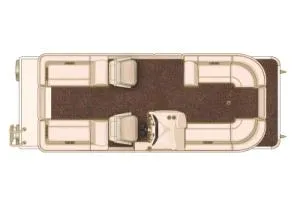 Slide: The Image of Manufacturer Provided Image: 2013 Starcraft Limited 236 Starlounger pontoon boat interior layout. - 11