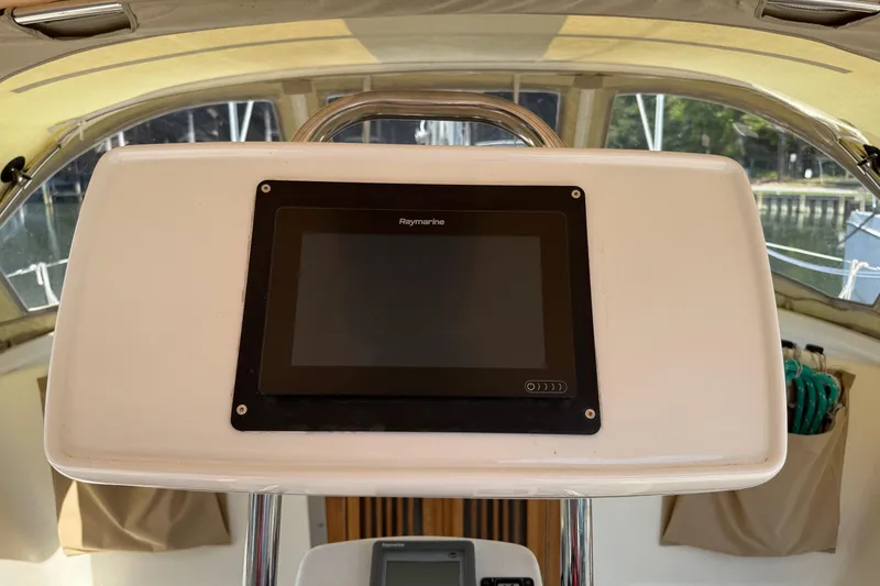 Slide: The Image of Cockpit of 2006 Southerly 115 Mk IV with Raymarine navigation display. - 43