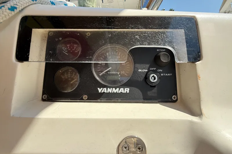 Slide: The Image of Yanmar engine control panel on a 2006 Southerly 115 Mk IV sailboat. - 51