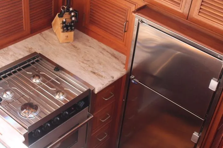 Slide: The Image of Propane stove and oven, full sized refrigerator / freezer - 54