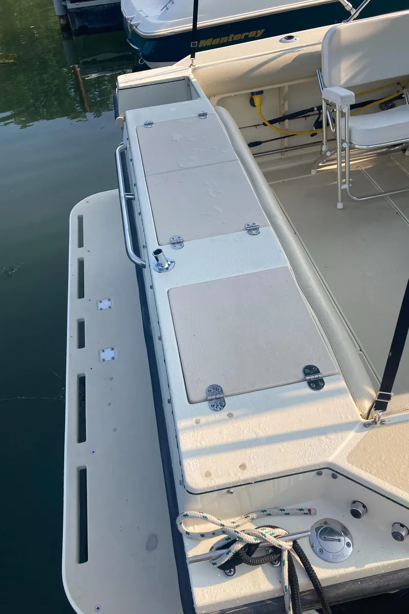 Slide: The Image of swim platform and bait well and storage - 21