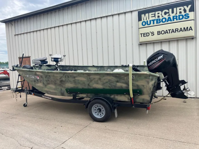 Slide: The Image of 2012 Steven Custom JON EXTRA WIDE boat with Mercury outboard at Ted's Boatarama. - 0
