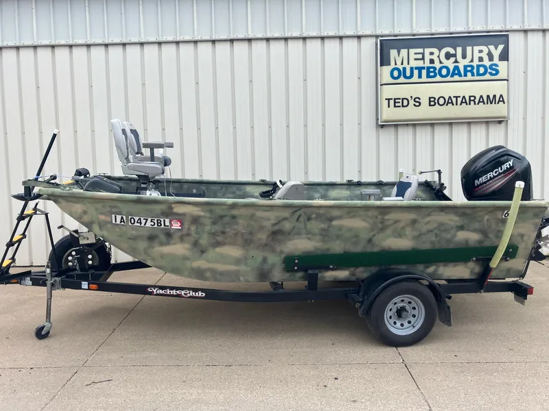 Slide: The Image of 2012 Steven Custom JON EXTRA WIDE boat with Mercury outboard at Ted's Boatarama. - 2