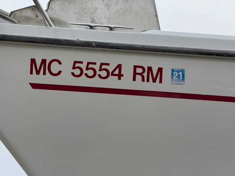Slide: The Image of Catalina 42Mk 2 boat, registration MC 5554 RM, 1998 model, with 2021 sticker. - 18