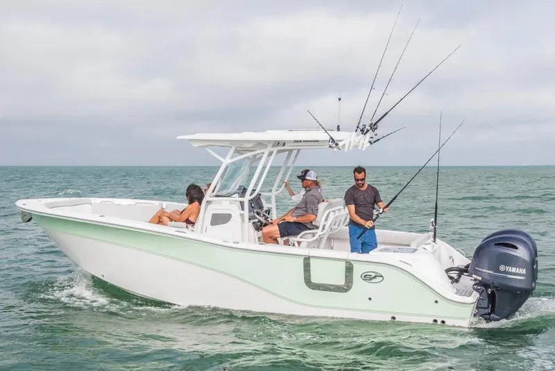 Slide: The Image of Manufacturer Provided Image: 2021 Sea Fox 268 Commander boat with people fishing on the ocean. - 12