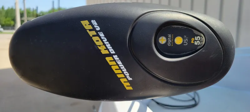 Slide: The Image of Minn Kota Power Drive V2 motor on 2016 Tahoe 450 TF boat. - 18