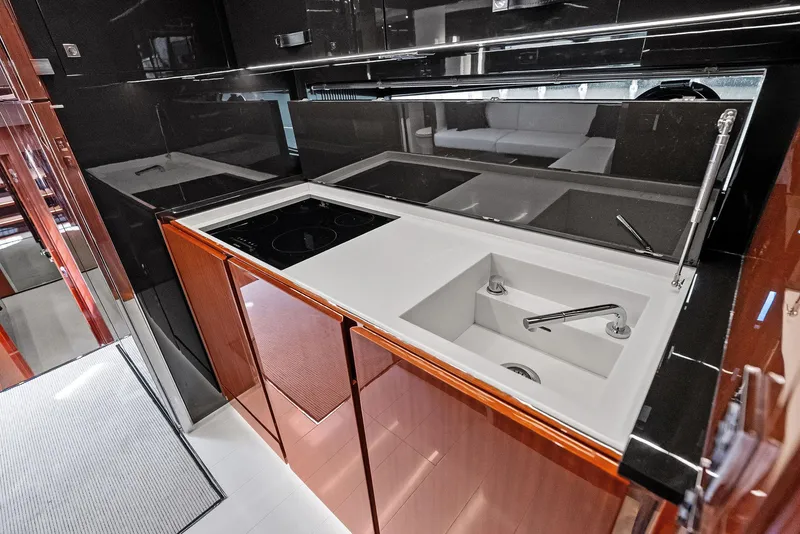 Slide: The Image of Modern kitchen on the 2019 Riva 56' Rivale yacht. - 30