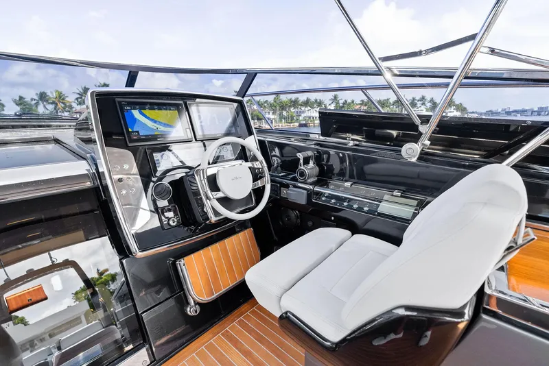 Slide: The Image of Interior of 2019 Riva 56' Rivale yacht with luxurious design. - 33