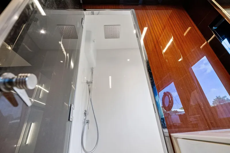 Slide: The Image of Luxurious shower in 2019 Riva 56' Rivale yacht interior. - 36