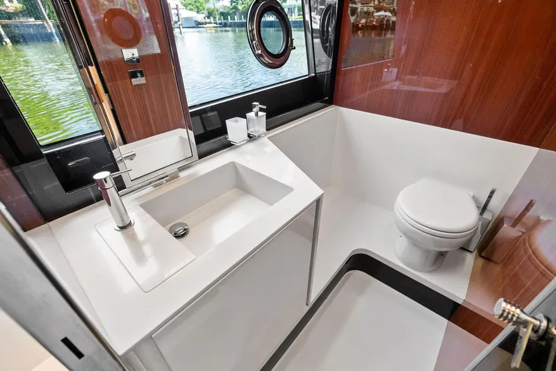 Slide: The Image of Luxurious bathroom on the 2019 Riva 56' Rivale yacht. - 42