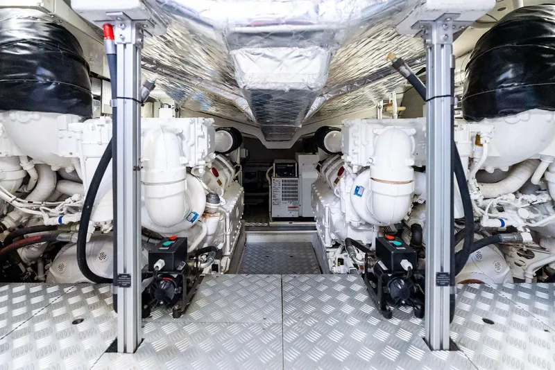 Slide: The Image of Engine room of 2019 Riva 56' Rivale yacht. - 45