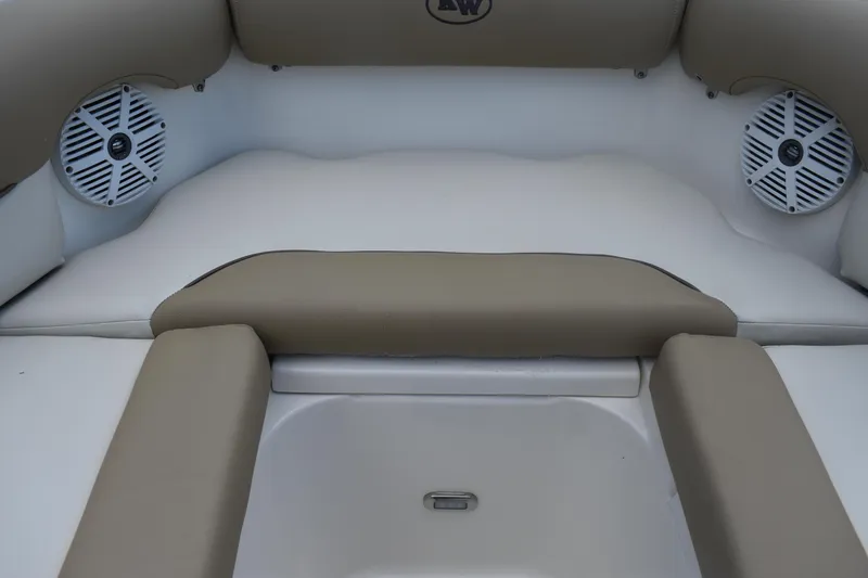 Slide: The Image of Interior seating of 2019 Key West 239 DFS boat with speakers. - 22