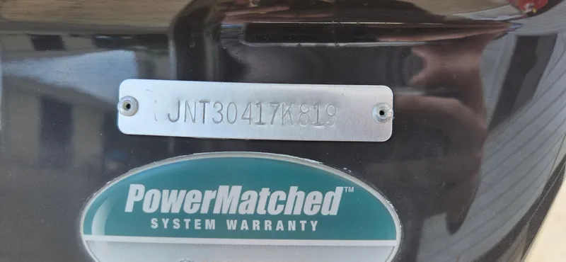 Slide: The Image of 2019 NauticStar 223DC Sport Deck with PowerMatched System Warranty label. - 7