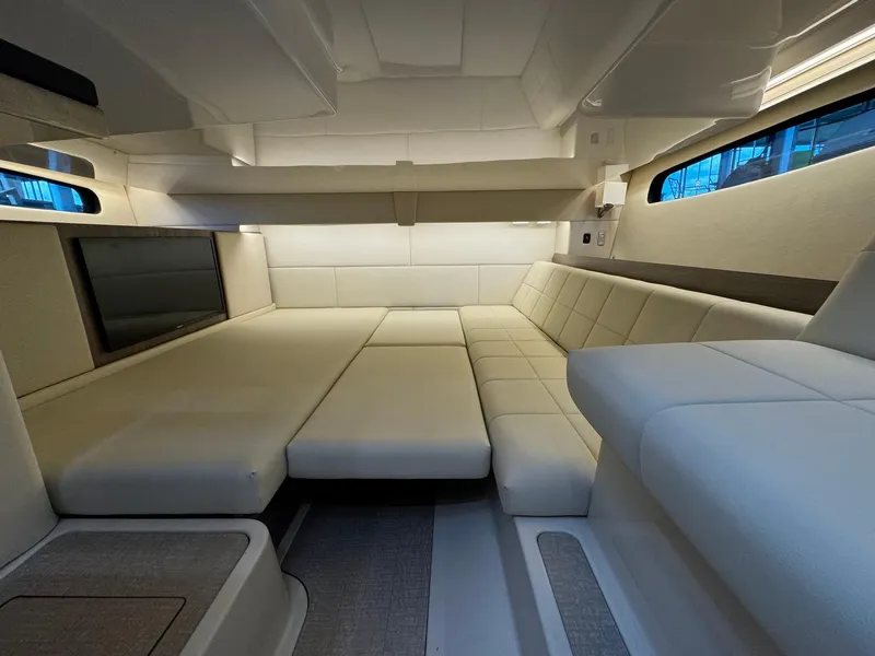 Slide: The Image of Luxurious interior of 2021 Regal 36 Grande Coupe with spacious seating and modern design. - 42