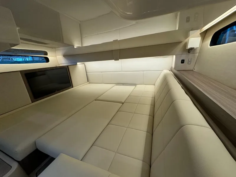 Slide: The Image of Luxurious interior of 2021 Regal 36 Grande Coupe with plush seating and modern design. - 43