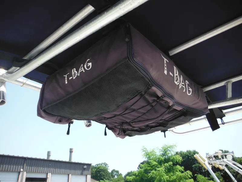 Slide: The Image of T-Bag storage on 2004 Sea Hunt 202 TRITON boat, mounted under T-top. - 47